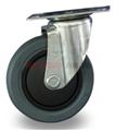 20系列4寸万向灰色橡胶轮（轴承）（轮宽27mm）